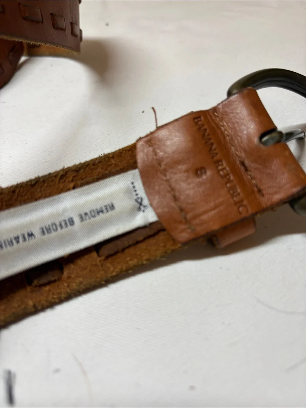 Banana Republic embellished Brown Leather Belt Size S